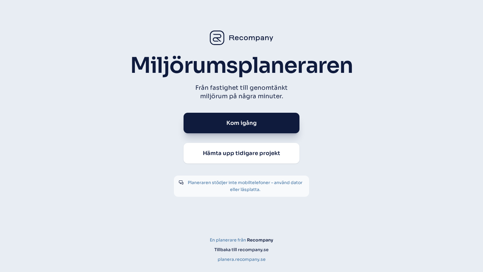 Recompany Miljöhusplanerare — 1